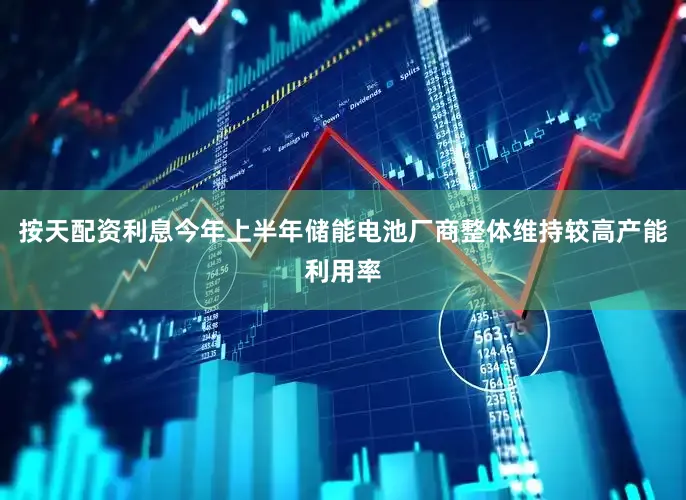 按天配资利息今年上半年储能电池厂商整体维持较高产能利用率